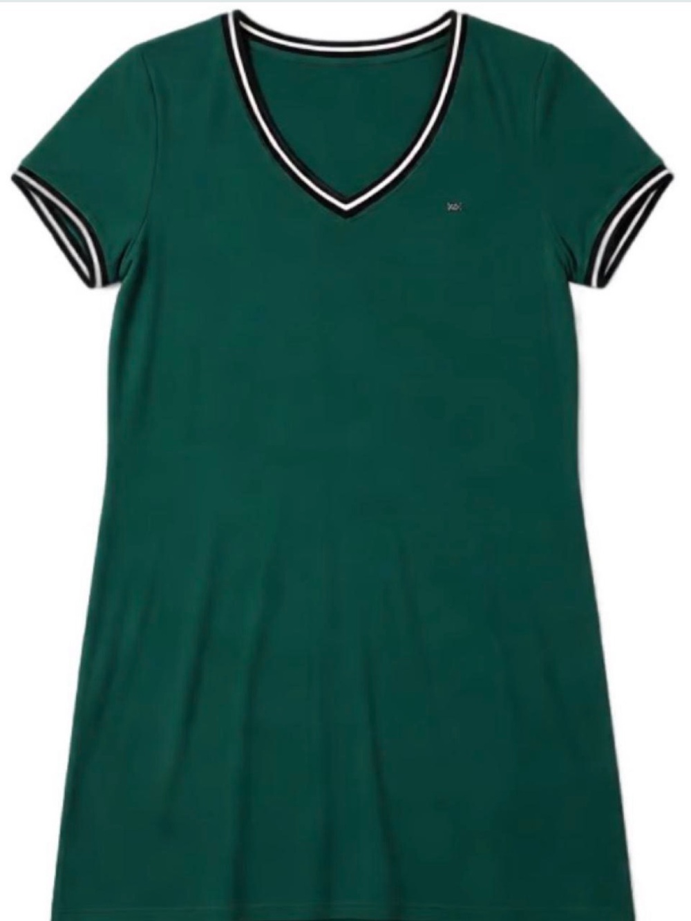 Tommy Hilfiger Forest Green V-Neck T-shirt Dress